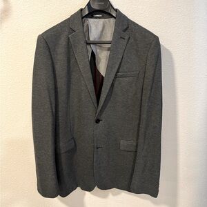 Express Gray Suit Jacket 40L